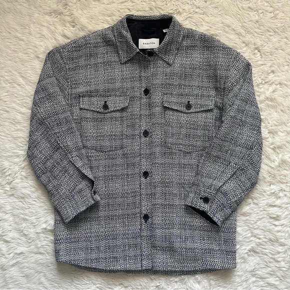 Aritzia Babaton Shacket Joan Shirt Jacket Oversized Textured Tweed Sz 2 NWOT